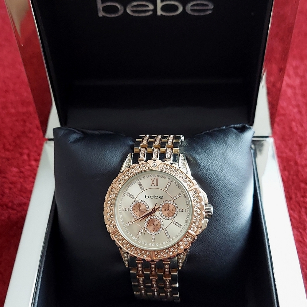 Women watch gold and pink Rose